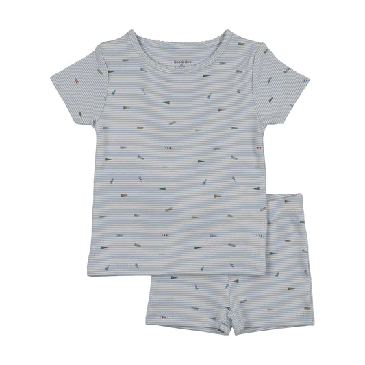 Flag/Bow Print 2 Piece