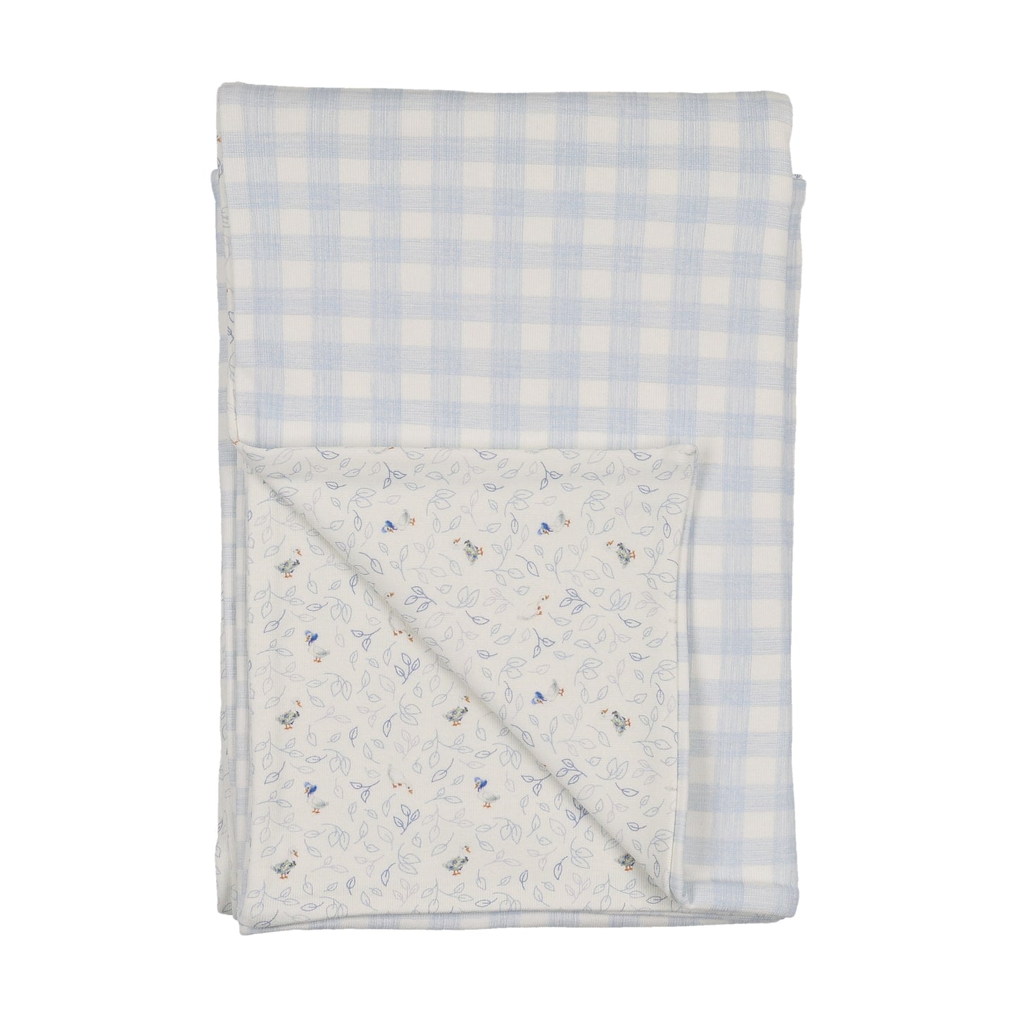 Goose on Plaid Footie