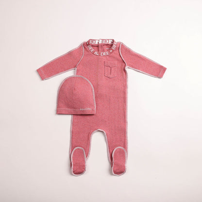 Heathered Seam Footie