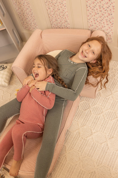 Heathered Seam Loungewear