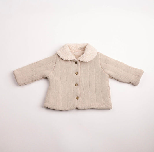 Sherpa Collar Knit Jacket