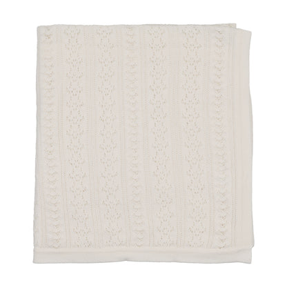 Intricate Knit Cardigan Footie