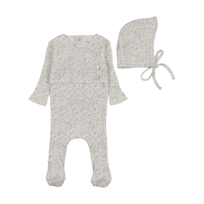 Lemon Print Wrap Footie