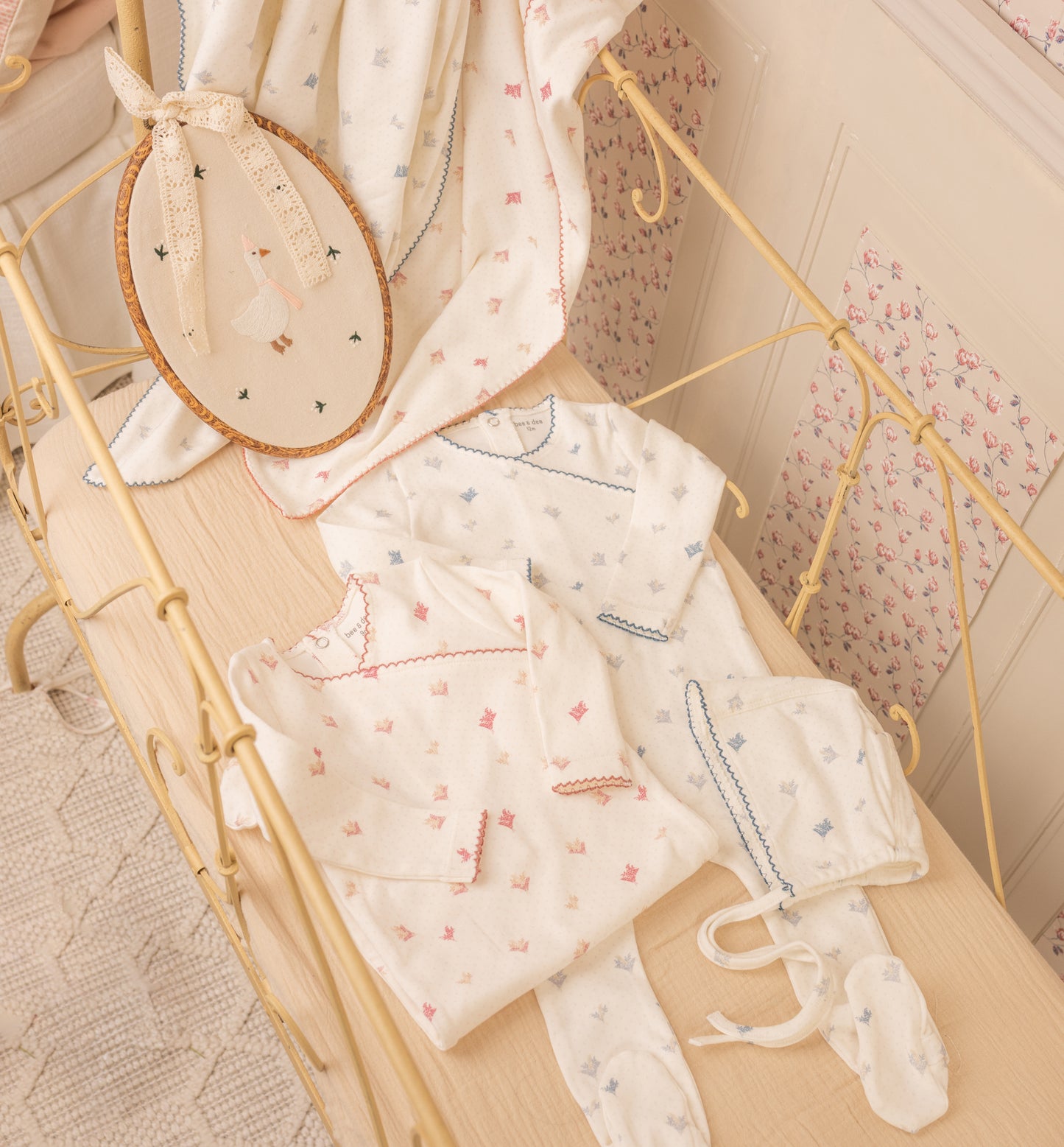 Little Bouquets Print Footie