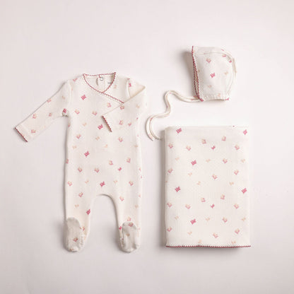 Little Bouquets Print Footie