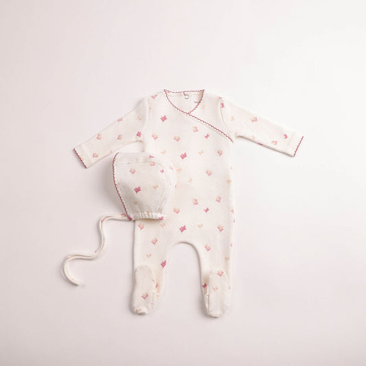 Little Bouquets Print Footie