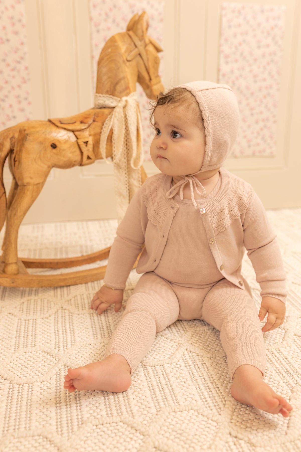 Little Loom Knit Two Piece - Caramel