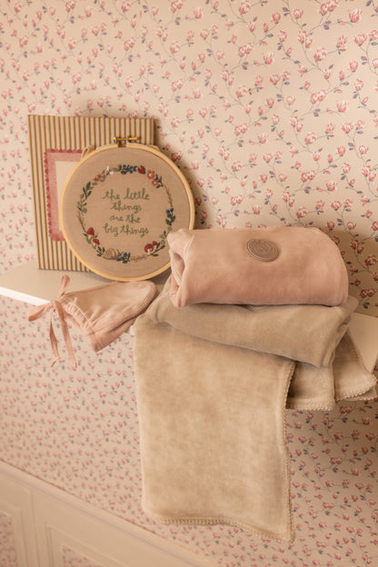Plaquette Velour Layette - Nightshadow Blue