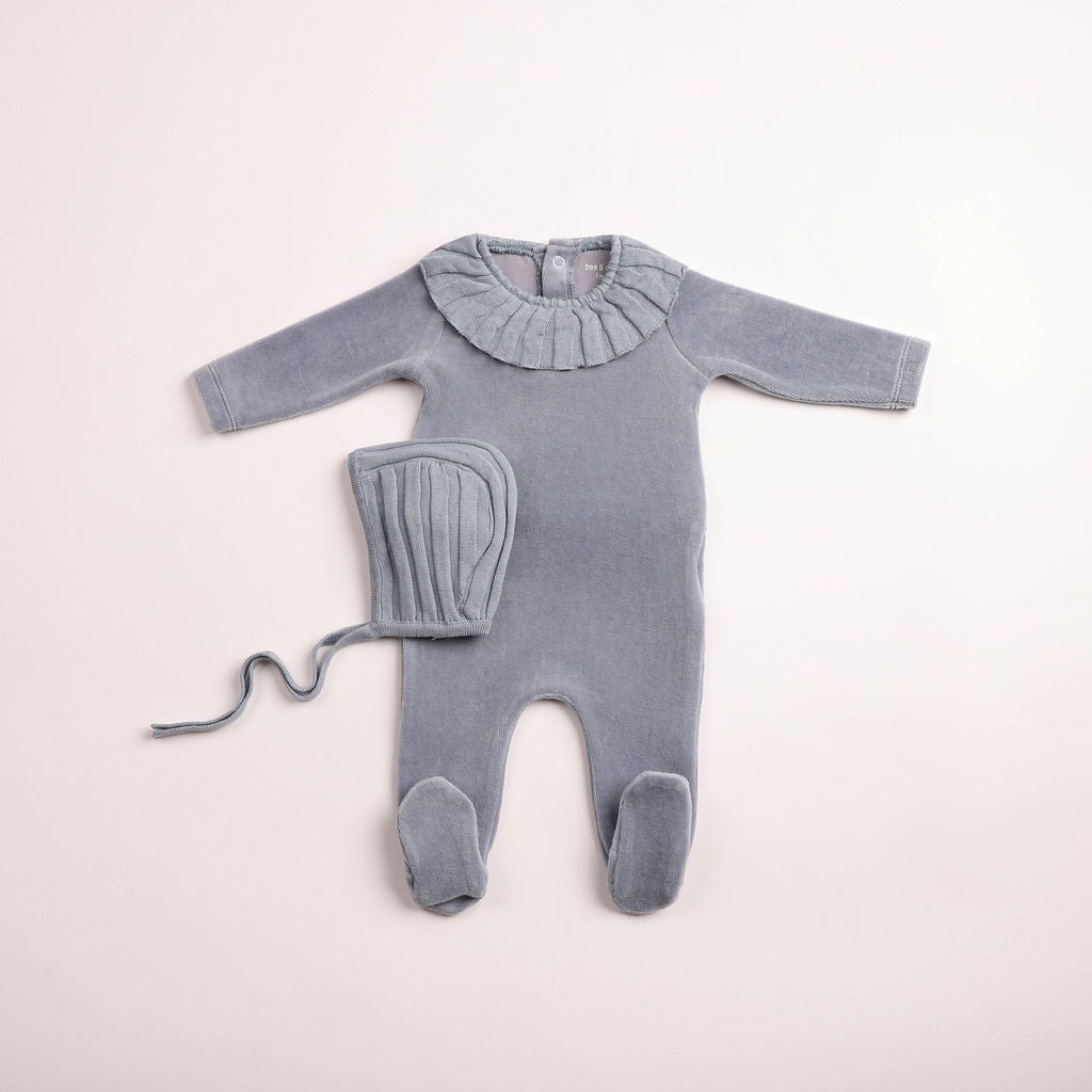 Pleated Knit Footie