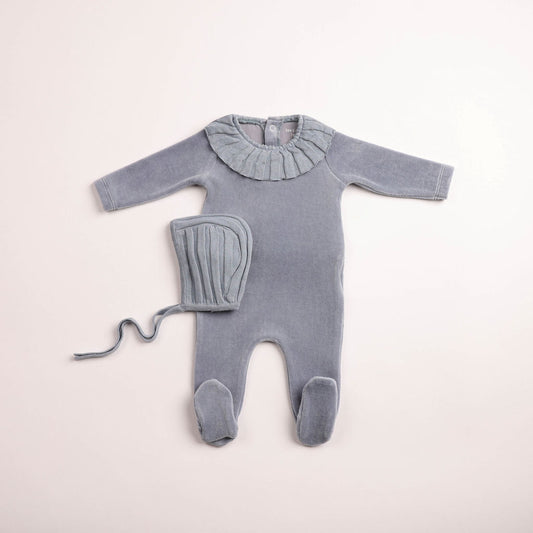 Pleated Knit Footie