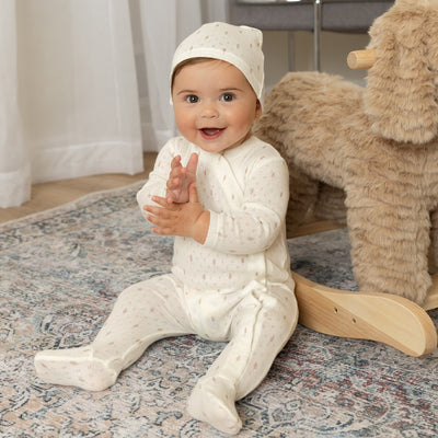 Pointelle With Wheat Footie