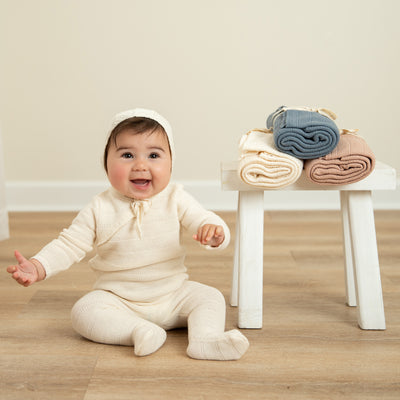 Pointelle Knit Footie
