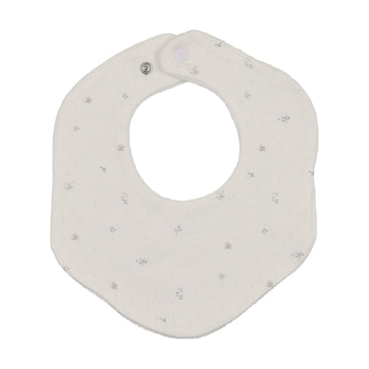 Pointelle With Flowers Bib
