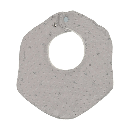 Pointelle With Flowers Bib