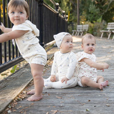 Printed Terry Romper