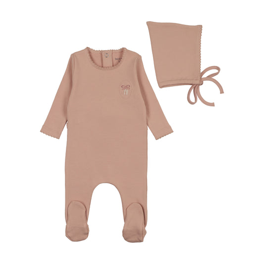 Raised Embroidery Footie