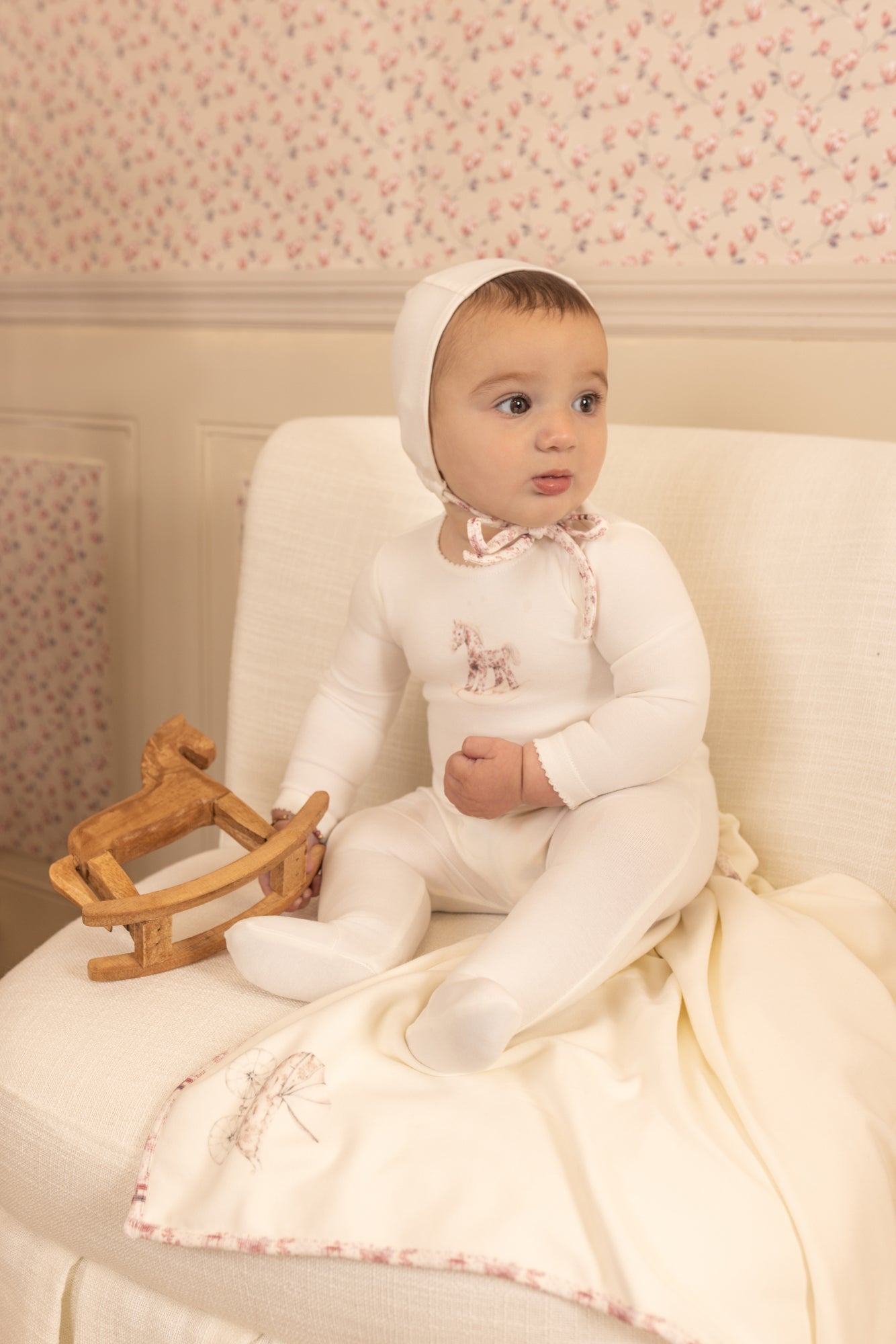 Rocking Horse Layette - Chalk White Girls