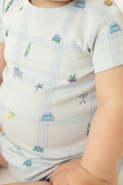 Summer Plaid Short Set