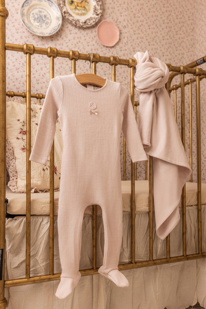 Sweet Classic Pointelle Layette - Linen Boys