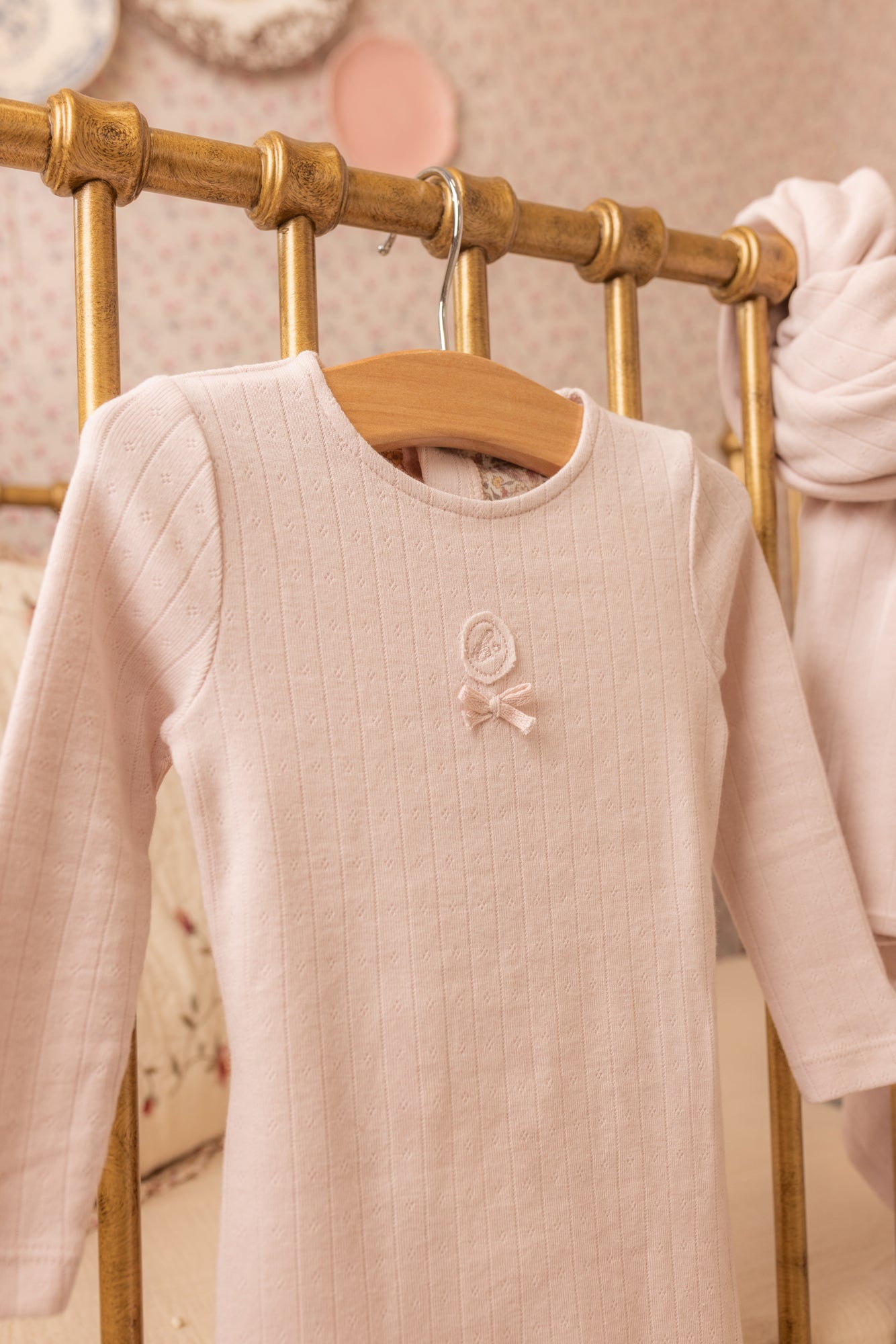 Sweet Classic Pointelle Layette - Linen Boys