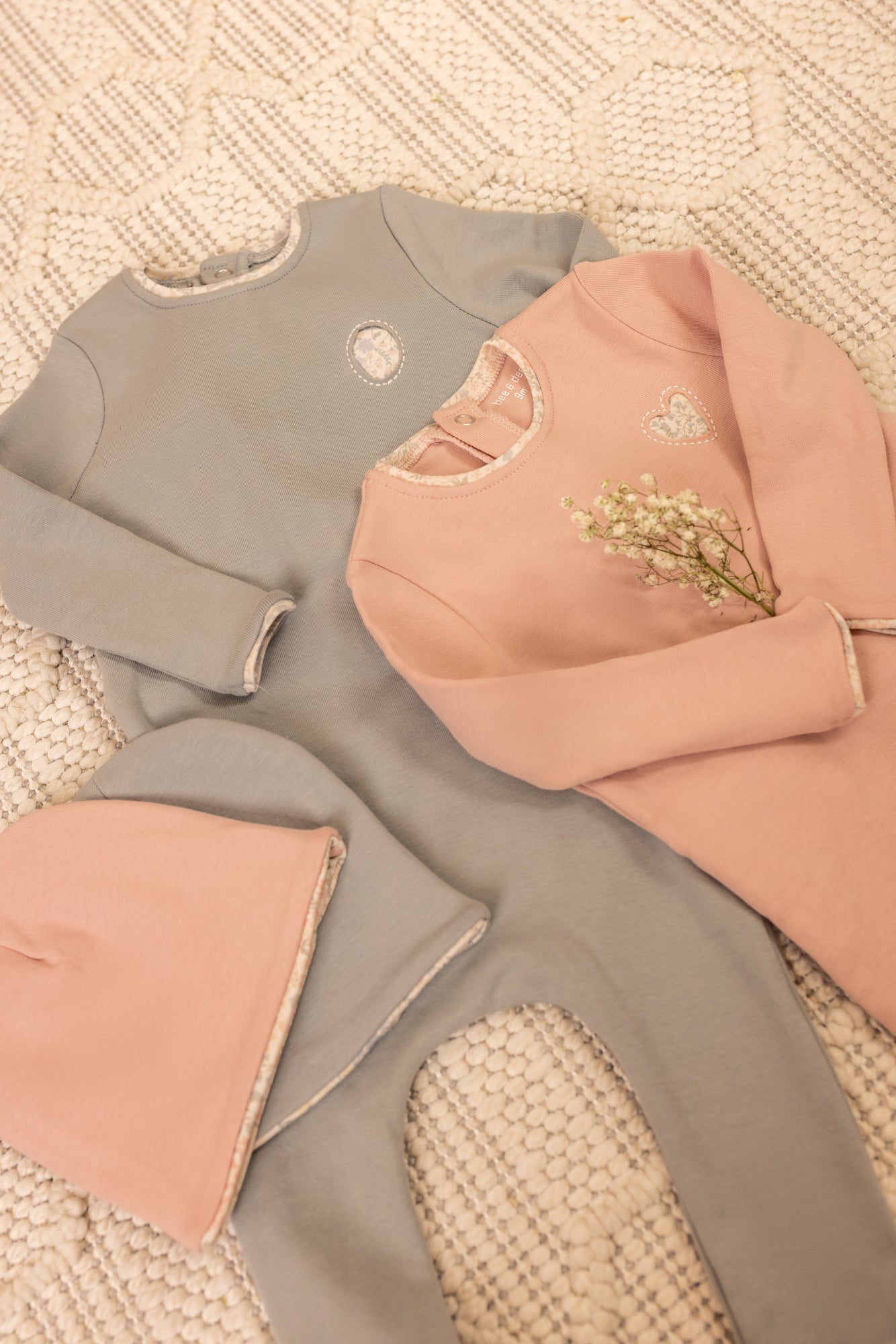 Sweet Cutout Layette - Chateau Stone