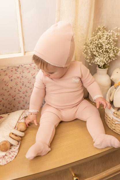 Sweet Cutout Layette - Chateau Stone