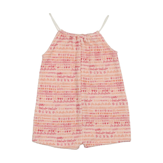 Terry Scribble Romper