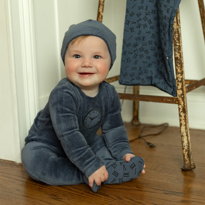 Clock Velour Blanket