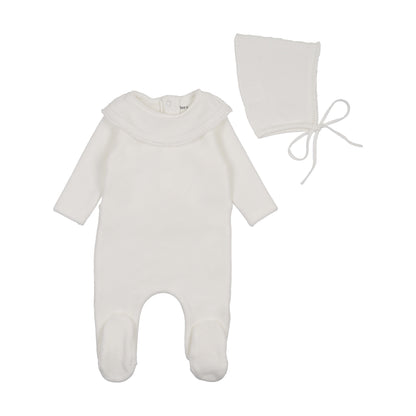 Vintage Soft Velour Footie