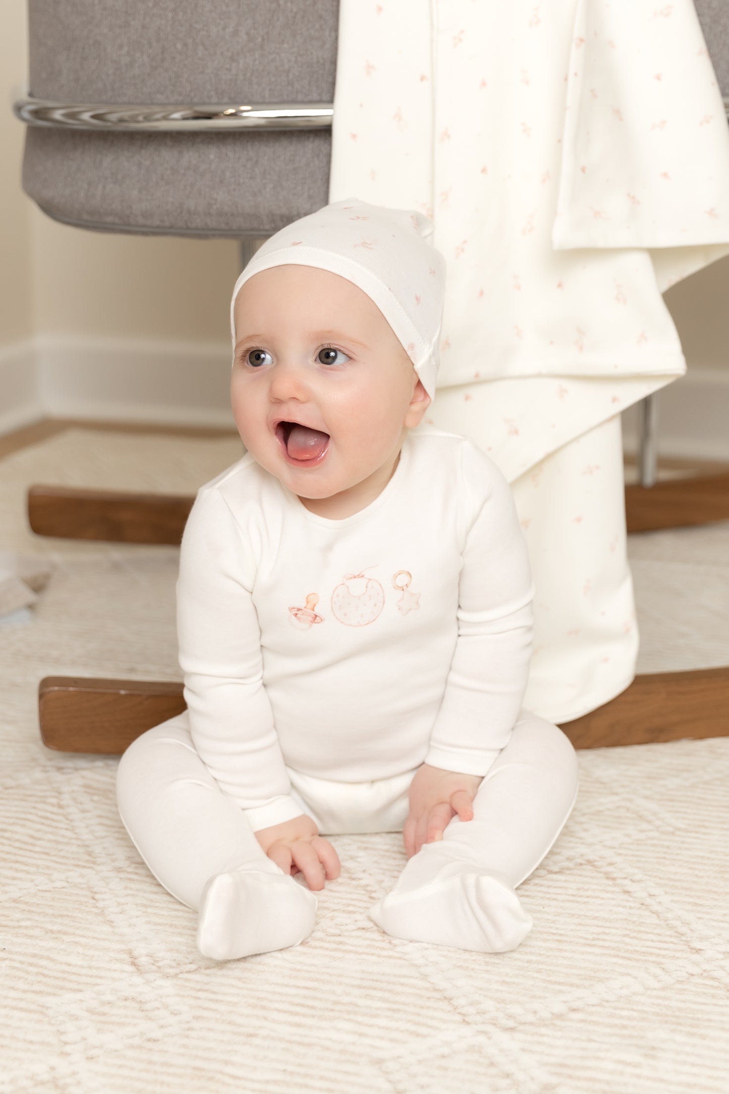 Watercolor Bib Footie
