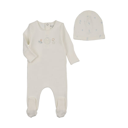 Watercolor Bib Footie