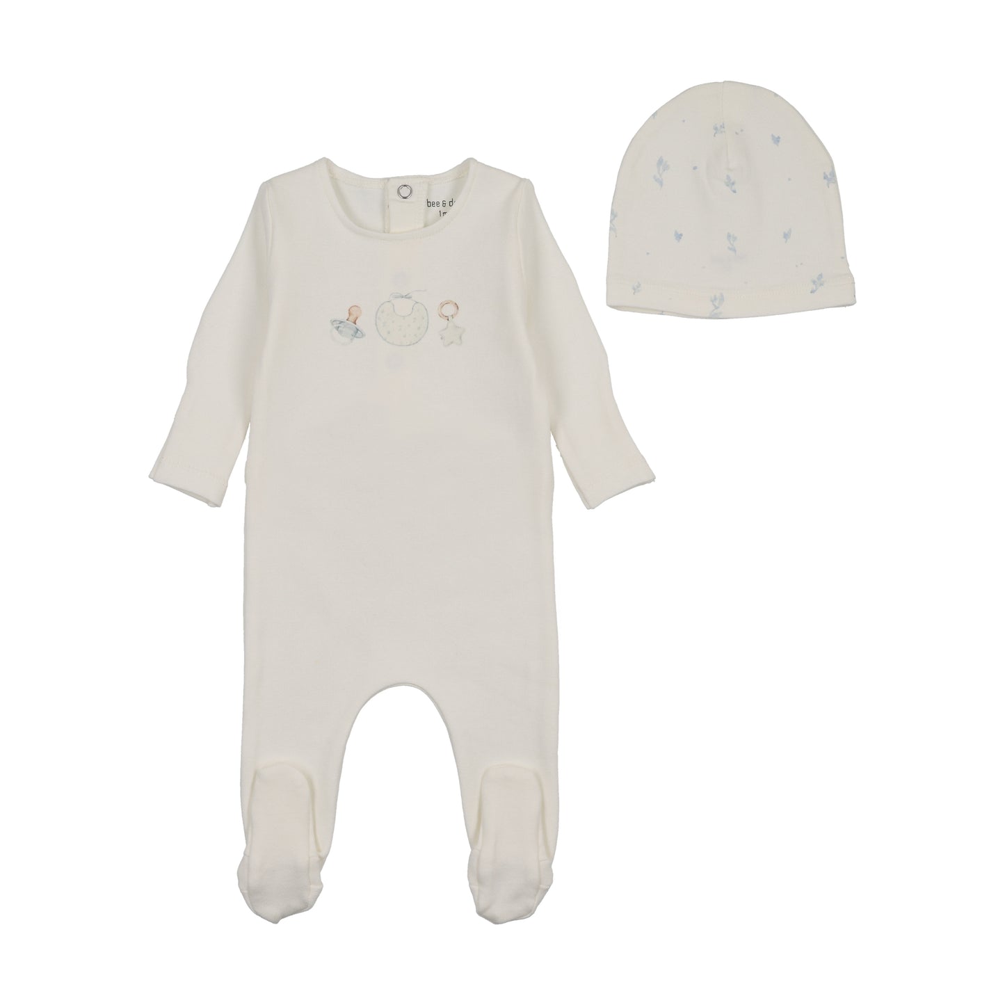 Watercolor Bib Footie
