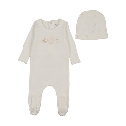 Watercolor Bib Footie