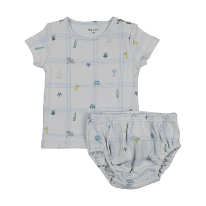 Summer Plaid Short Set