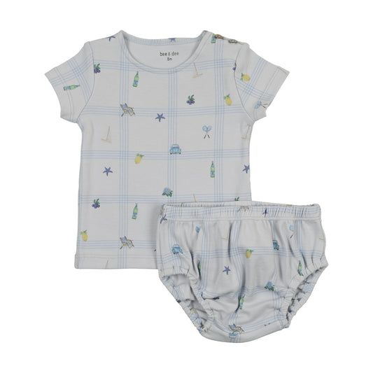 Summer Plaid Short Set