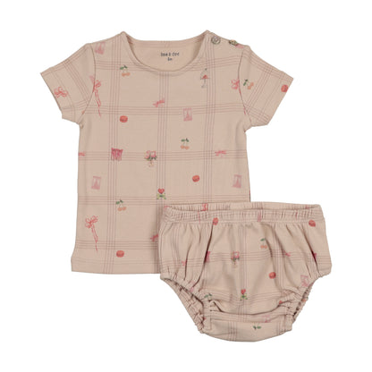 Summer Plaid Short Set