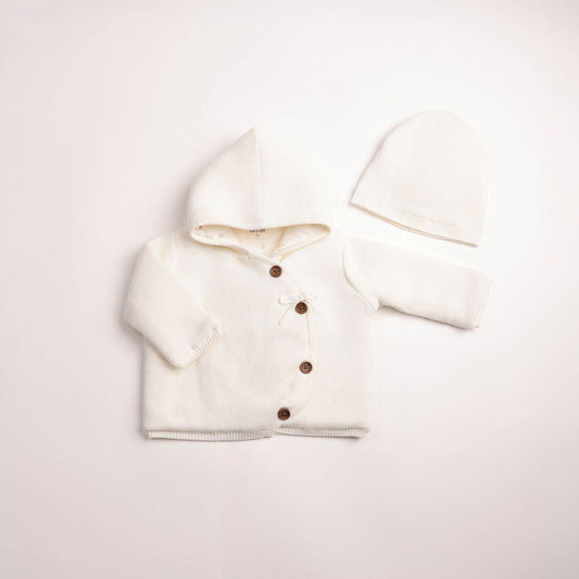 Boutique Delicata Knit Jacket - Linen Girls